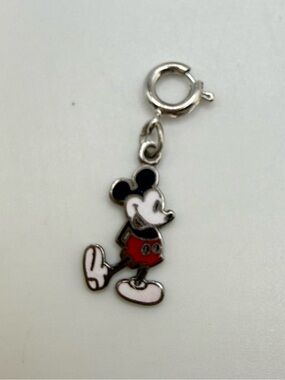 Disney Mickey Mouse Dangle Charm Walt Disney Enamel Pendant 3/4”